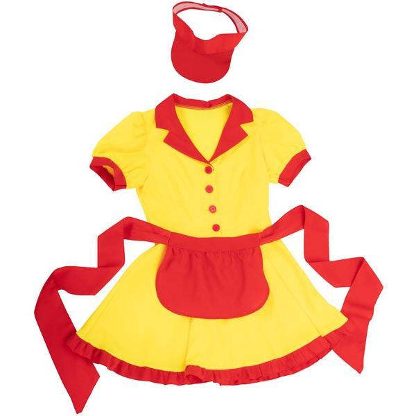 イエローウェイトレス 大人用 ハロウィン コスプレ メイド ミニ イエローウェイトレス 大人用 ハロウィン コスプレ メイド ミニ