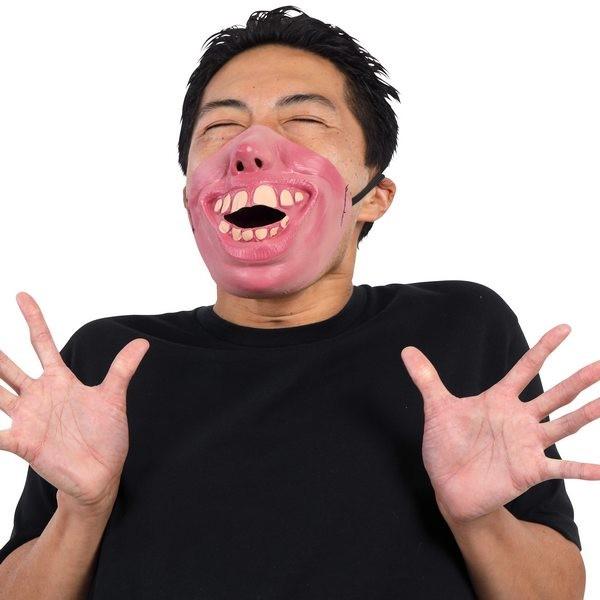大笑いマスク 宴会の達人 ハーフマスク 面白マスク おもしろマスク | 