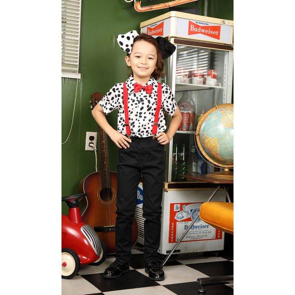 ダルメシアンシャツ キッズ ダルメシアン柄 アニマル柄 半袖 シャツ ハロウィン コスプレ 衣装 子供用 Cs24 コスプレ衣装専門店マジックナイト 通販 Yahoo ショッピング