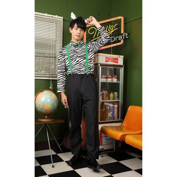 奉仕品 ゼブラシャツ 男女兼用 シマウマ しまうま 動物 ハロウィン