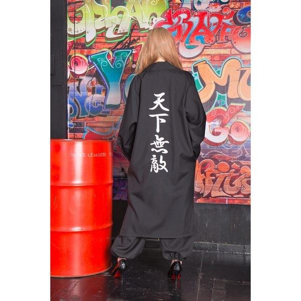 上下セット 特攻服 レディース 黒 特攻服 トップス ブラック・ホワイト