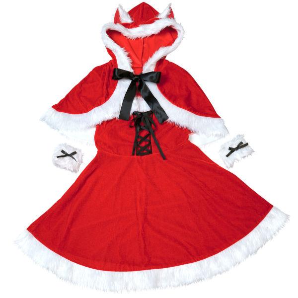 ミミノエル ねこケープサンタ サンタ コスプレ 衣装 クリスマス コスチューム レディース |  | 02