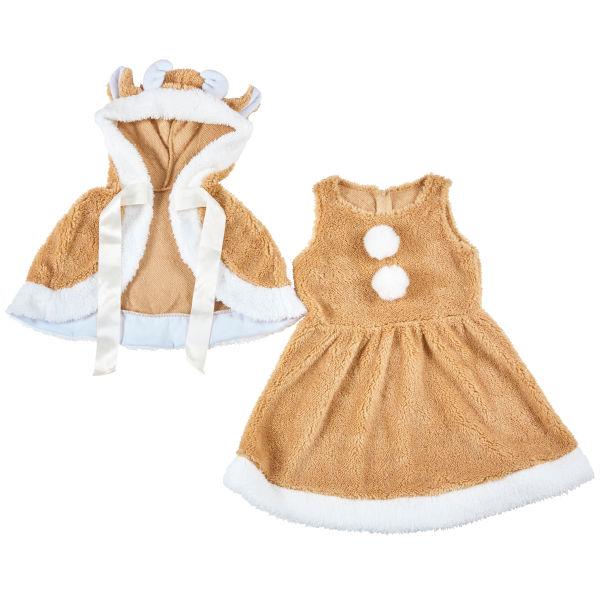 ミルクティートナカイ キッズ クリスマス コスプレ 衣装 馴鹿 動物 幼児 小学生 女の子 子供用 |  | 02