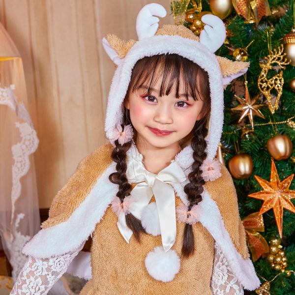 ミルクティートナカイ キッズ クリスマス コスプレ 衣装 馴鹿 動物 幼児 小学生 女の子 子供用 |  | 08