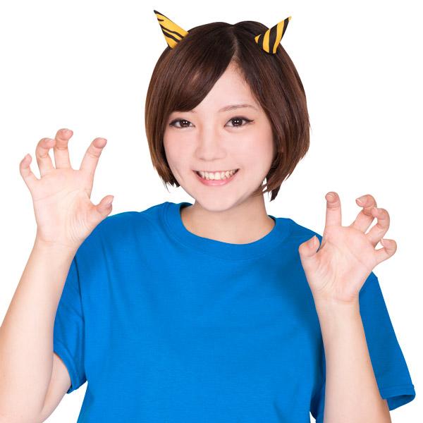 鬼のベビーヘアクリップ　節分 赤鬼のベビーヘアクリップ☆節分 手編み 1個 - rumo's room