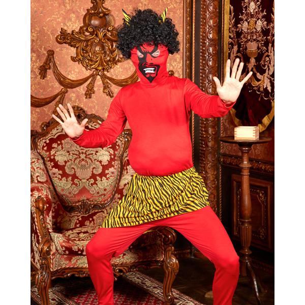 太った鬼さん 節分 鬼 衣装 仮装 コスプレ 赤鬼 全身タイツ コスチューム メンズ 男性 大人用 |  | 07