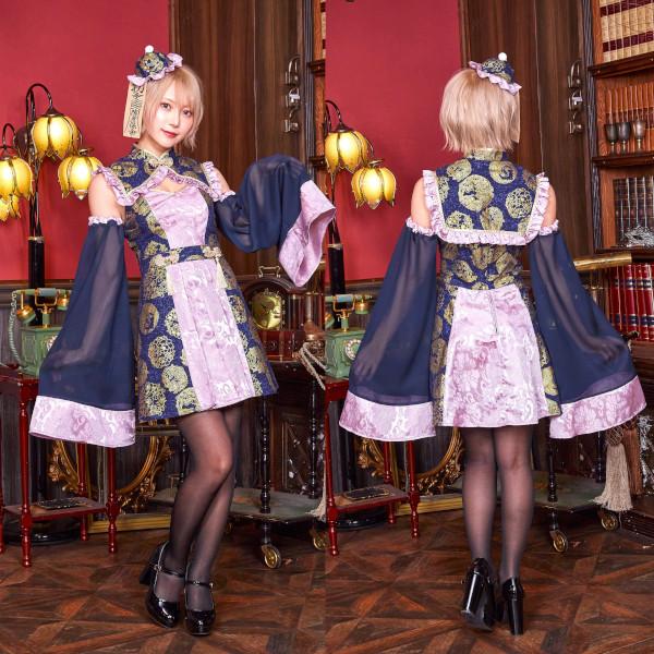 ハイカラニズム キョンシー 幽霊 ゆうれい おばけ コスプレ 仮装 ハロウィン 衣装 ピンク ブルー 女性用 |  | 02