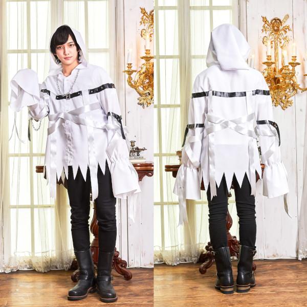 ファングル ゴーストシャツ 男女兼用 おばけ 幽霊 コスプレ 衣装