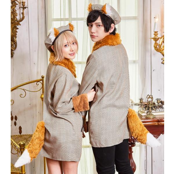 ファングル きつね探偵シャツ 男女兼用 狐 キツネ コスプレ 衣装 ハロウィン 仮装 大人用 |  | 10