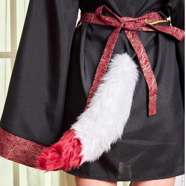 ファングル 稲荷様パーカー 男女兼用 白狐 キツネ お稲荷さん コスプレ 衣装 ハロウィン 仮装 黒 大人用 |  | 07