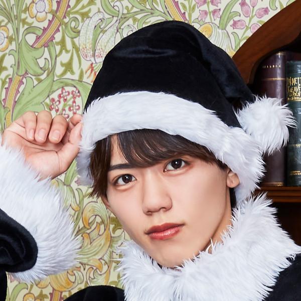 美品Powderパウダー サンタクロース プリント 長袖シャツ 黒 マニフィックノエル ブラックサンタ クリスマス サンタ服