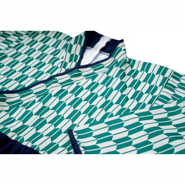 マイフェイヴ 茉夏 イヌ派 ハイカラメイド メイド服 犬 コスプレ 衣装 ハロウィン 仮装 矢羽柄 青緑色 女性用 |  | 11