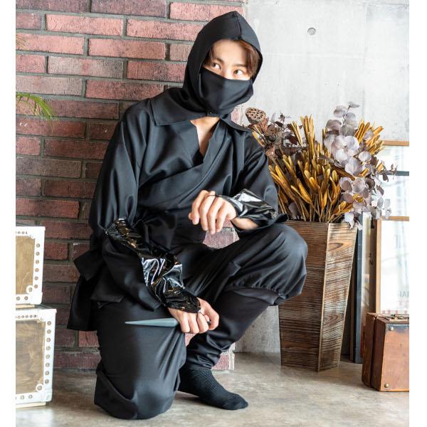 黒忍者 大人用 忍者 ニンジャ ハロウィン 仮装 コスプレ 衣装 MENコス ブラック 男性 女性 男女兼用 |  | 12