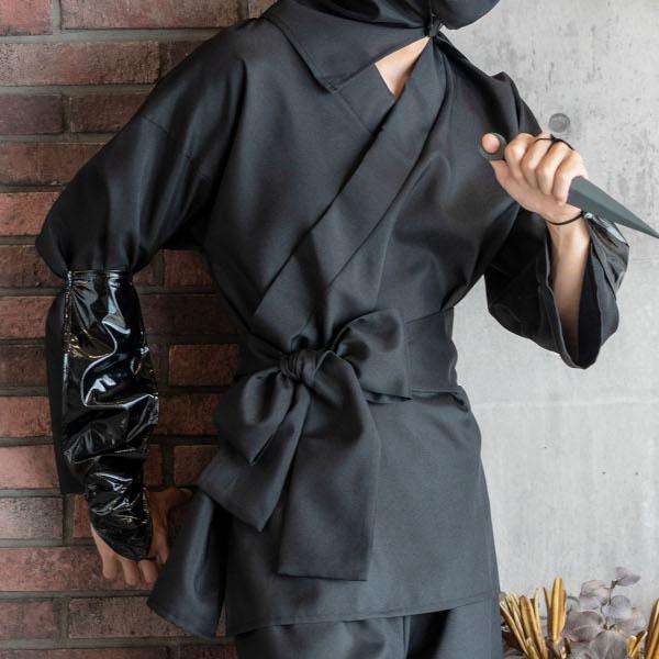 黒忍者 大人用 忍者 ニンジャ ハロウィン 仮装 コスプレ 衣装 MENコス ブラック 男性 女性 男女兼用 |  | 07