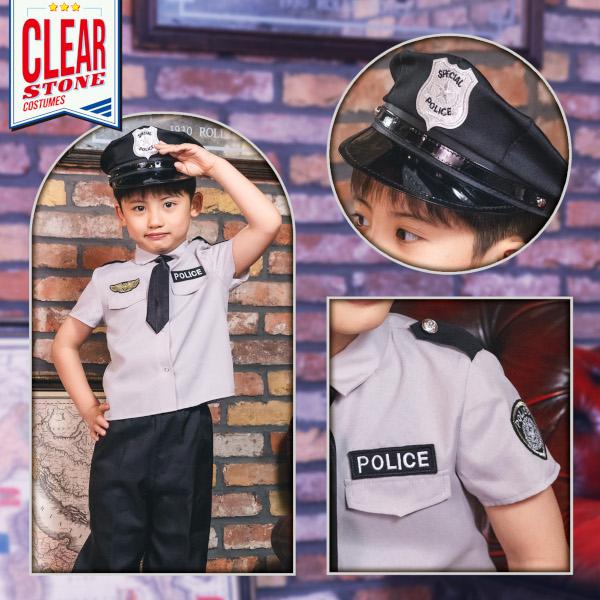 グレイポリスパンツ キッズ 警察官 警官 コスプレ 仮装 ハロウィン 