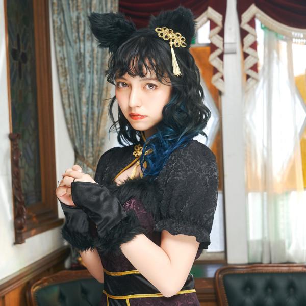 シノワポネ ネコ チャイナ服 チャイナドレス ねこ キャット コスプレ