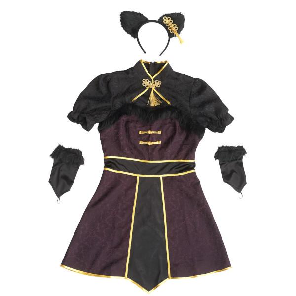 シノワポネ ネコ チャイナ服 チャイナドレス ねこ キャット コスプレ