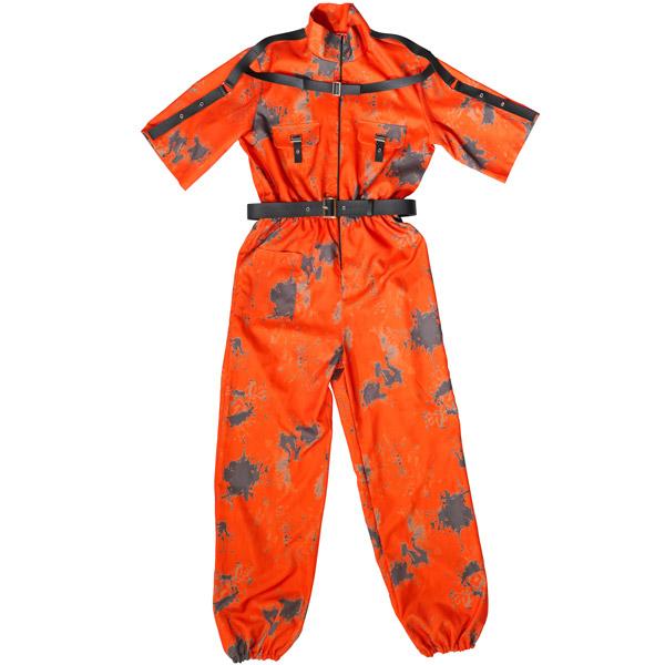 囚人服 緑 10着 ハロウィン グリーン 囚人 帽子 囚人シール付