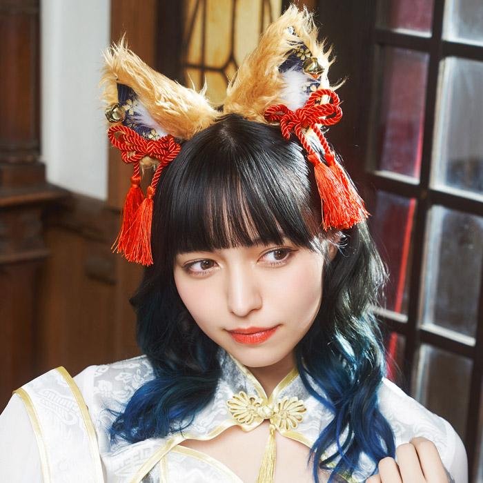 和柄カチューシャ 茶狐 | 