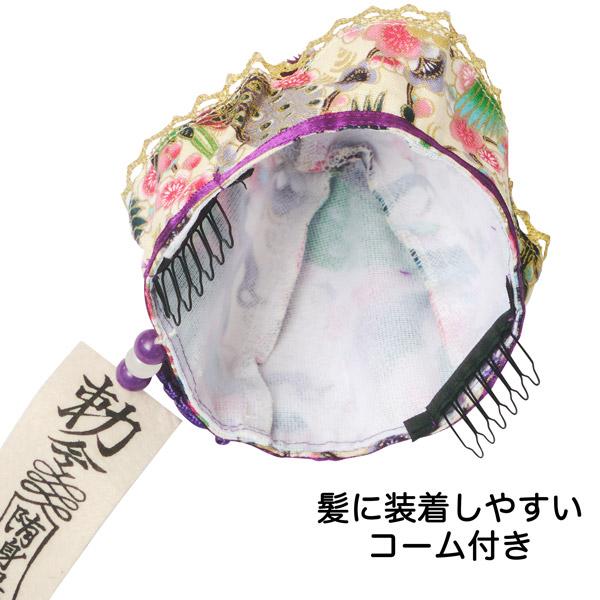 和柄キョンシー帽 紫 ※ポンポンが紫 |  | 02