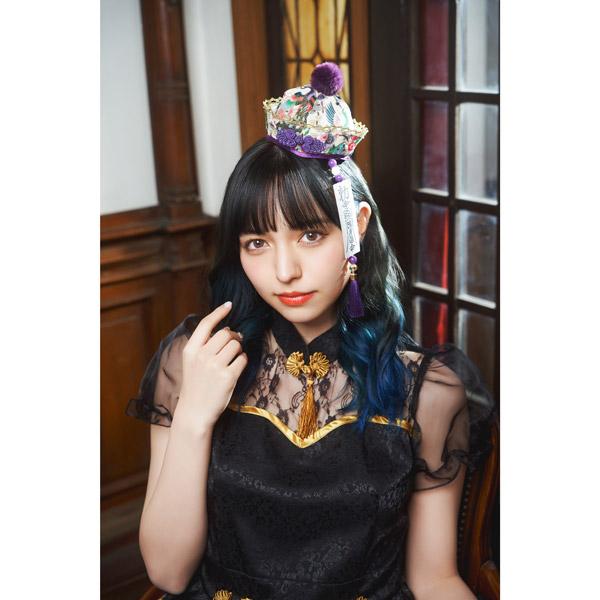 和柄キョンシー帽 紫 ※ポンポンが紫 |  | 03