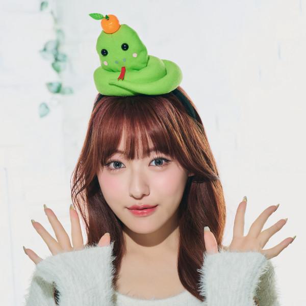 のっかりへびカチューシャ ヘビ 蛇 かぶりもの ヘアアクセサリー
