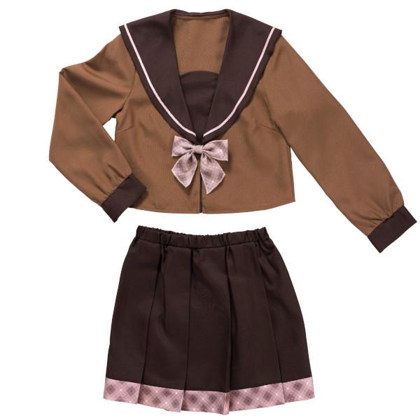 チョコレートセーラー セーラー服 制服 コスプレ 衣装 バレンタイン ハロウィン 仮装 ミニスカート ブラウン 大人用 |  | 01