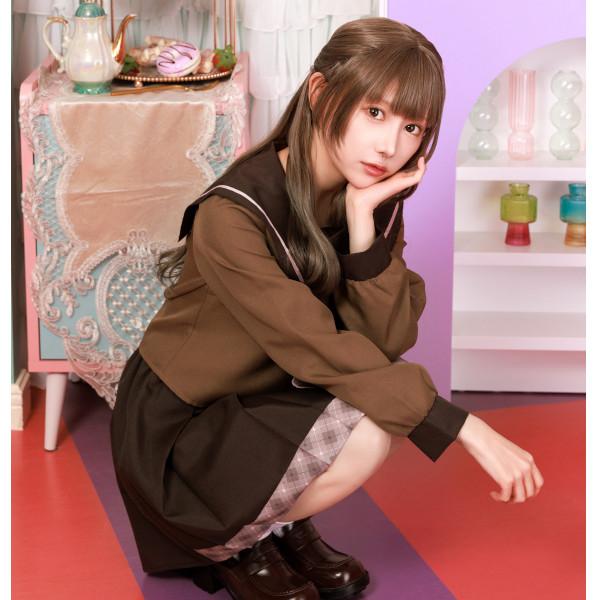チョコレートセーラー セーラー服 制服 コスプレ 衣装 バレンタイン ハロウィン 仮装 ミニスカート ブラウン 大人用 |  | 08