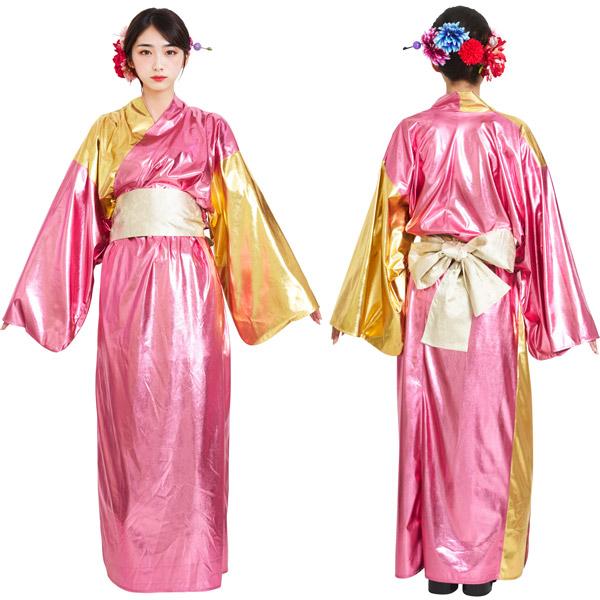 キラキラ着物 衣装 時代劇 ダンス コスプレ コスチューム 大人用 |  | 02