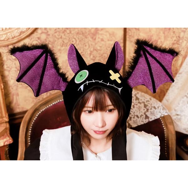 パタパタハット こうもり 帽子 被り物 ハロウィン 仮装 ホラー グッズ