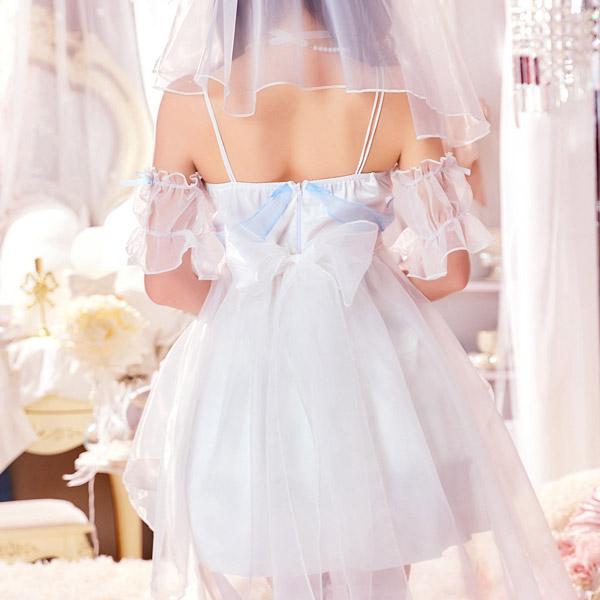 ロングテールブライド ハロウィン コスプレ 仮装 ドレス 花嫁 結婚式 ウェディング ブライダル ブルー ワンピース コスチューム 衣装 |  | 05