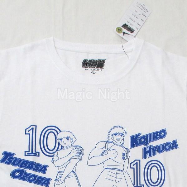 キャプテン翼 Tシャツ ライバル 大空翼 日向小次郎 白｜magicnight｜06