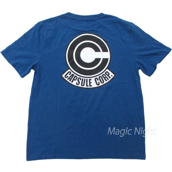 ドラゴンボール Tシャツ NEWカプセルコーポレーション 青 ネイビー