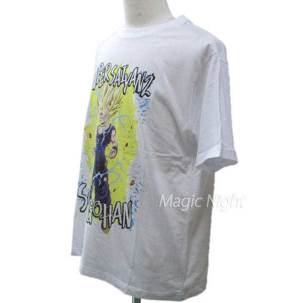 超サイヤ人2 孫悟飯 Tシャツ ドラゴンボール 半袖 メンズ ホワイト 白