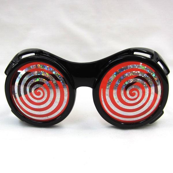 ぐるぐるメガネ エックス線ゴーグル 赤 : コスプレ衣装専門店マジック