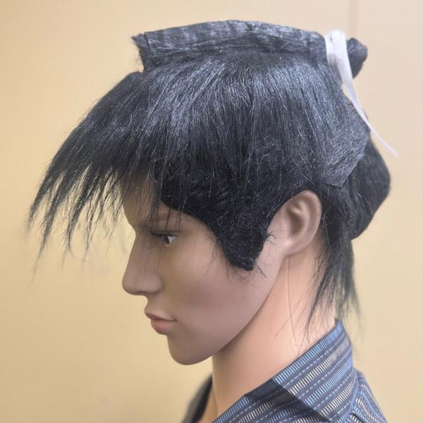 伝統的な黒い日本のかつら DX股旅かつら 黒 : コスプレ衣装専門店マジックナイト - 通販 - Yahoo