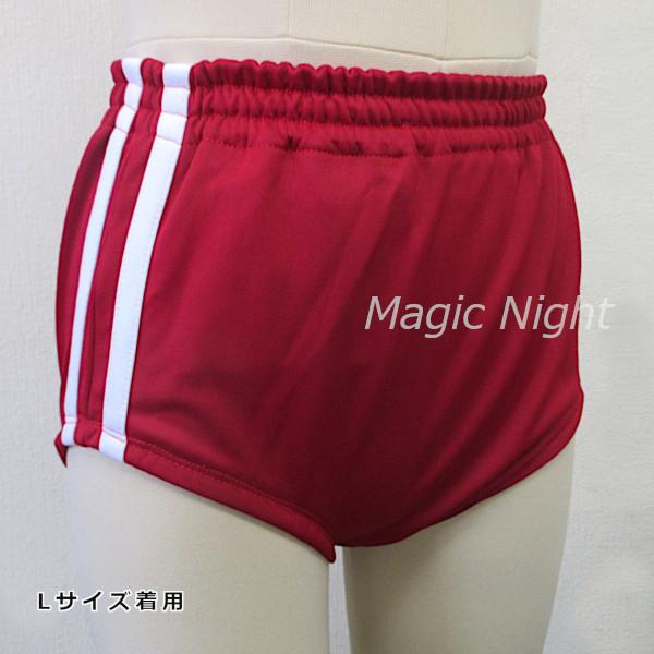 ブルマ 赤 ライン入り 体操服 体操着 ぶるま スポーツ ユニフォーム