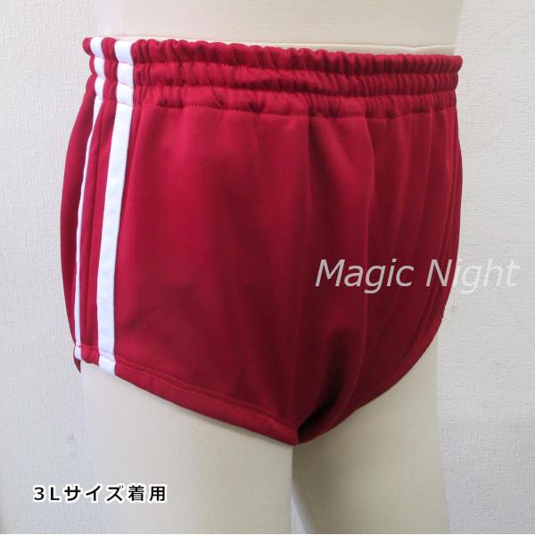 ブルマ 赤 ライン入り 体操服 体操着 ぶるま スポーツ