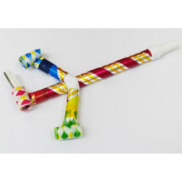 3ウェイブローアウト 2本入 吹き戻し ピロピロ 呼吸トレーニング リハビリ パーティーグッズ 吹き戻しの里 日本製 |  | 01