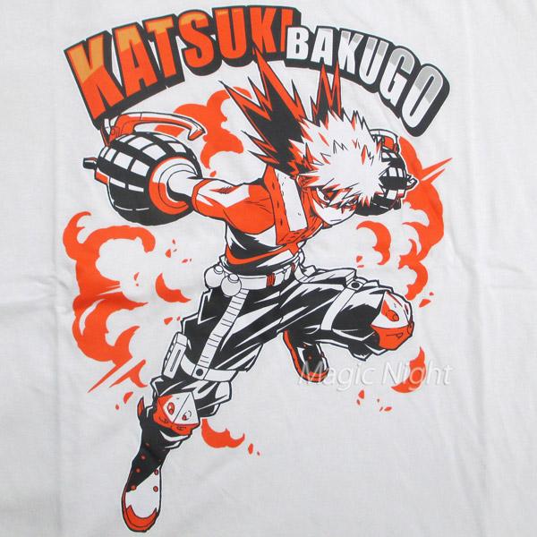 ヒロアカ 爆豪 Tシャツ 僕のヒーローアカデミア 爆豪勝己 半袖 ヒロアカ 爆豪 Tシャツ 僕のヒーローアカデミア 爆豪勝己 半袖