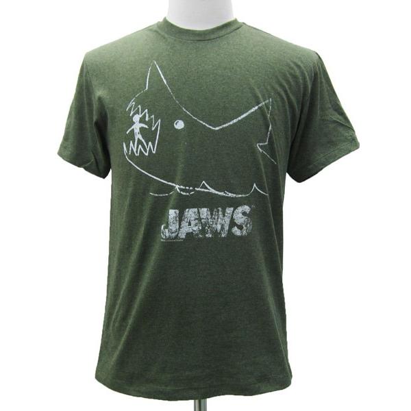 ジョーズ Tシャツ Cholk Board チョークボード Jaws サメ 半袖 緑
