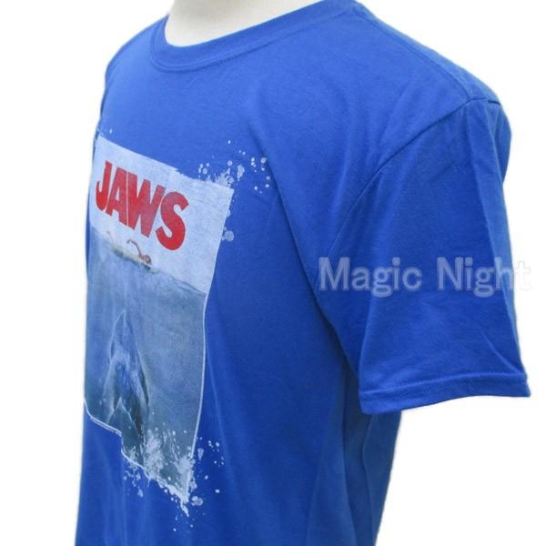 JAWS Tシャツ 青色 1975年デザイン JAWS Tシャツ 青色 1975年デザイン - メルカリ