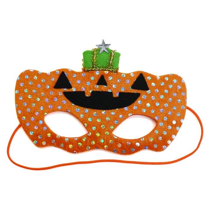 奉仕品 ハロウィンマスク パンプキン 50枚セット かぼちゃ 王冠 アイ