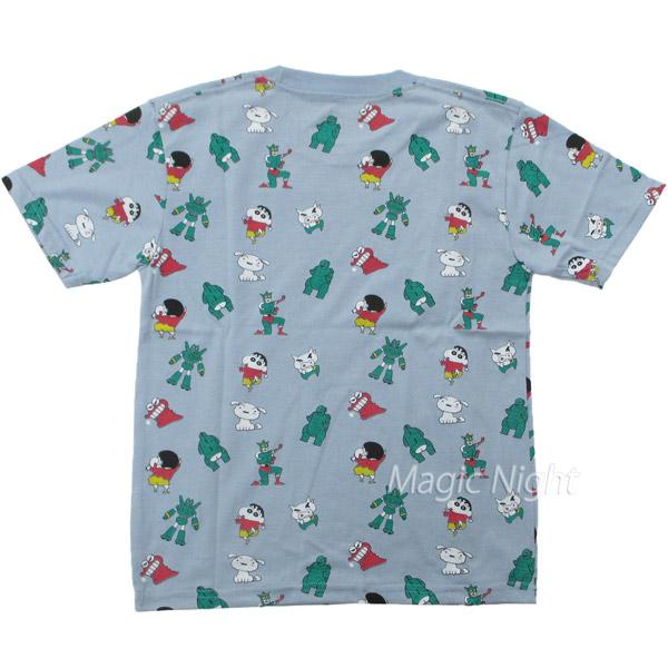 クレヨンしんちゃん Tシャツ しんのすけ軍団 サックスブルー 子供用