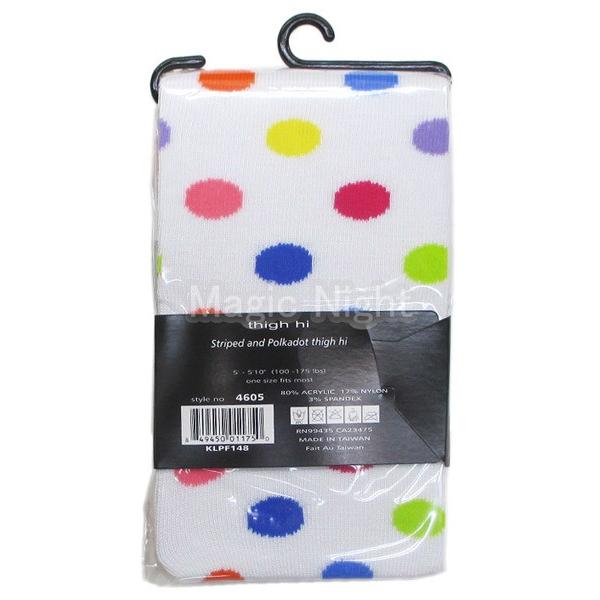 4605 Striped and Polkadot Thigh Hi / 分類：タイハイソックス |  | 02