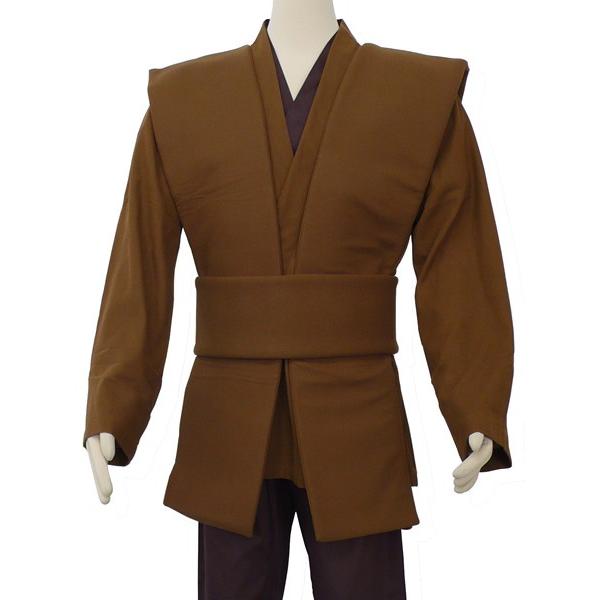 奉仕品 マスタースーツ ブラウン ハロウィン 仮装 コスプレ 衣装 ジェダイ パダワン 茶色 大人用 返品不可 | 