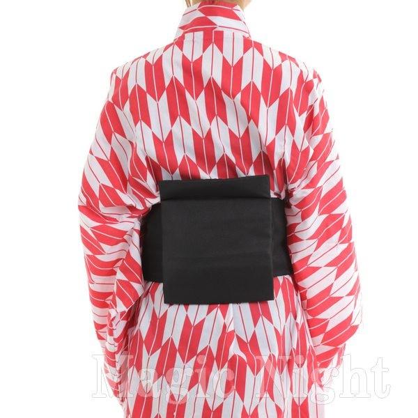 矢がすり着物 赤着物黒帯 紫着物赤帯 仮装 衣装 コスチューム |  | 04