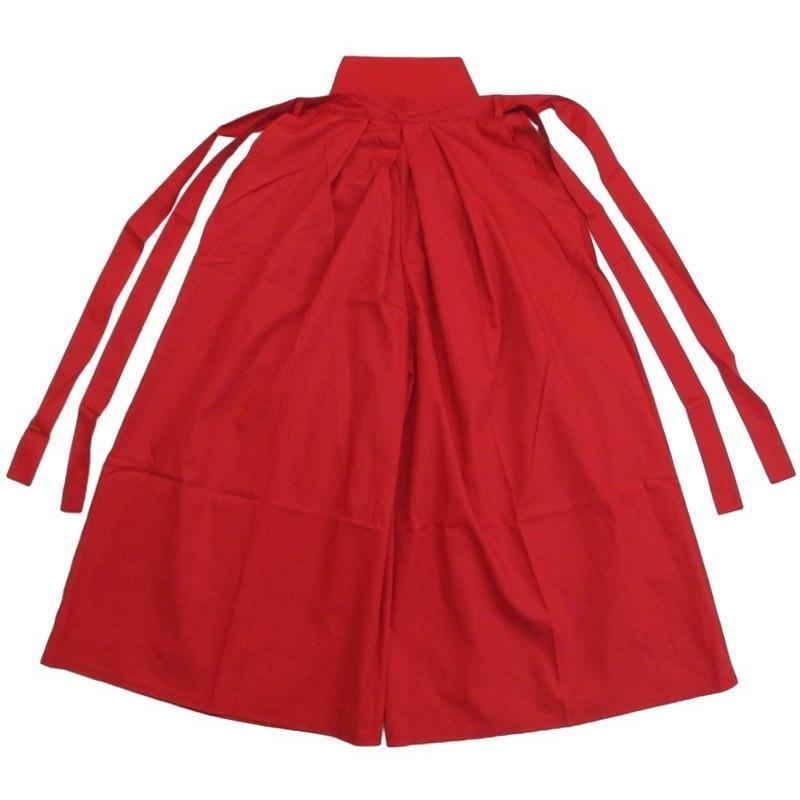 カラー袴 赤 上衣付き ホワイト×レッド 上下セット |  | 04