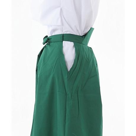 カラー袴 緑 上衣付き ホワイト×グリーン 上下セット |  | 02