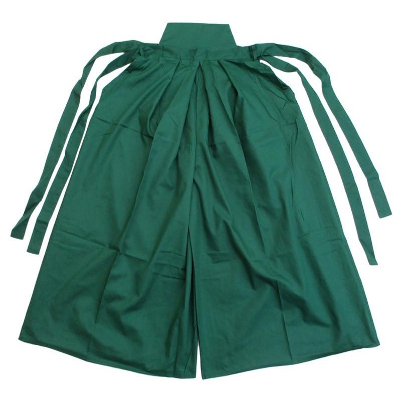 カラー袴 緑 上衣付き ホワイト×グリーン 上下セット |  | 04